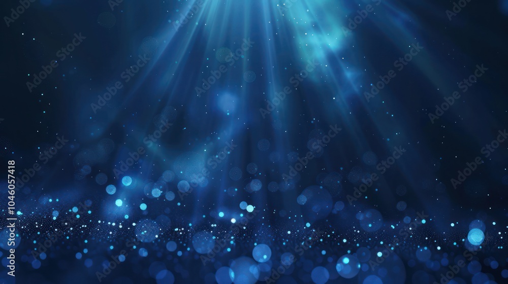 Obraz premium Abstract Blue Light and Sparkle Background