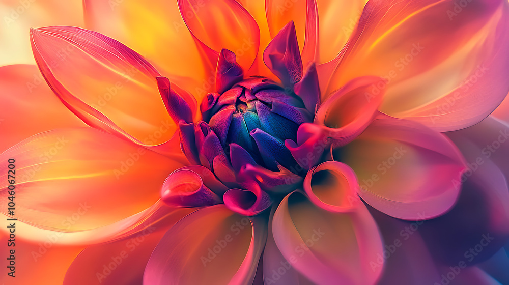 macro close up photography of vibrant color flower as a creative abstract background