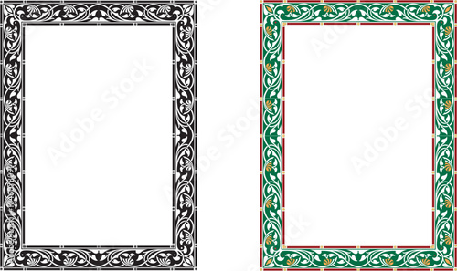 Vintage elegant frames collection. Decorative vintage frames for design. Set of decorative ornament border frames