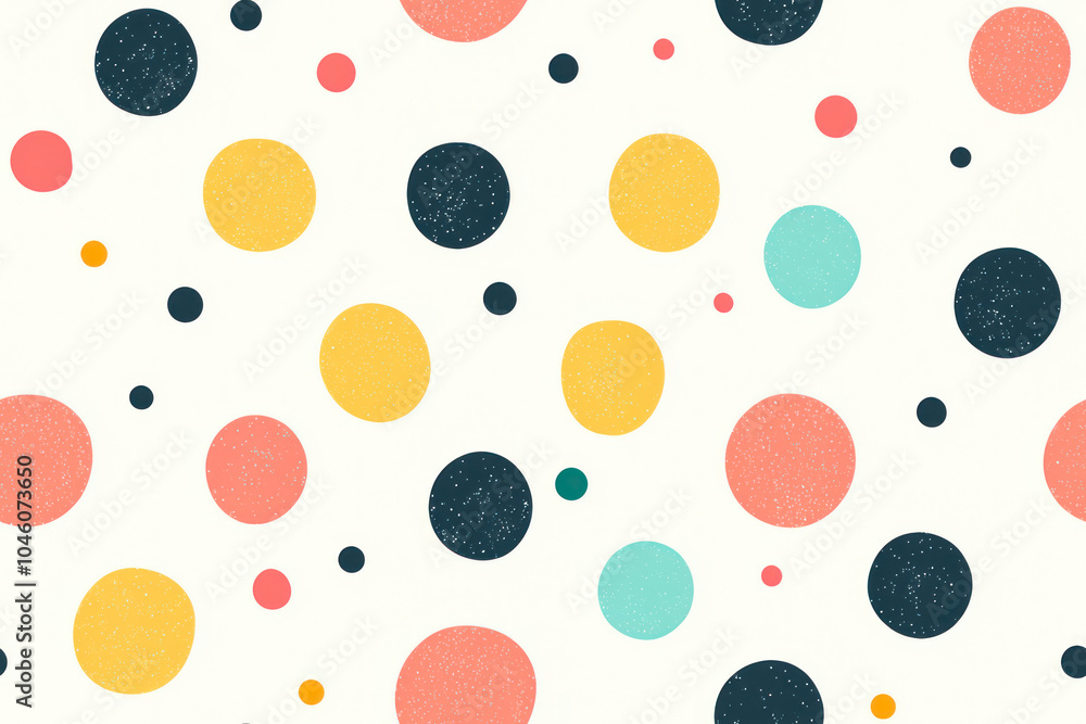 Abstract geometric circle seamless polka dots pattern for wrapping paper and fabrics and linens and kids clothes print and festive confetti. Abstract geometric circle seamless polka dots pattern for wrapping paper and fabrics and linens and kids clothes print and festive confetti.