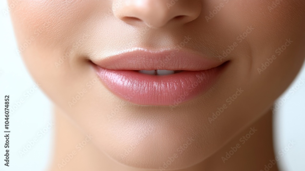 Naklejka premium Close-Up of Beautiful Lips