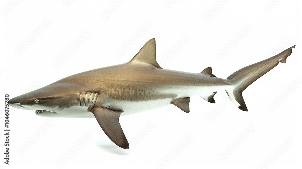 Naklejka premium Shark Isolated on White