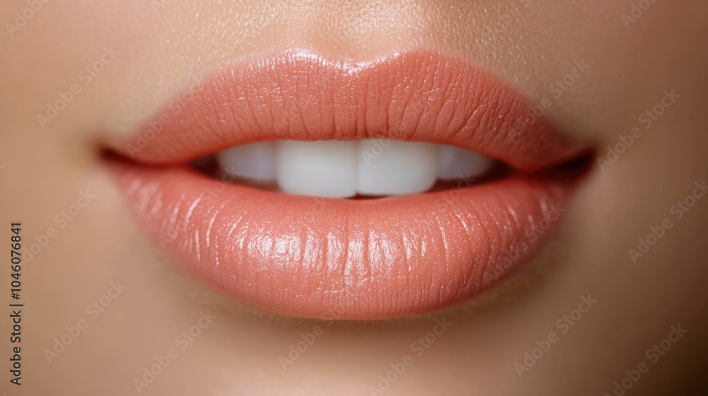 Close-up of Healthy Lips Close-up of Healthy Lips