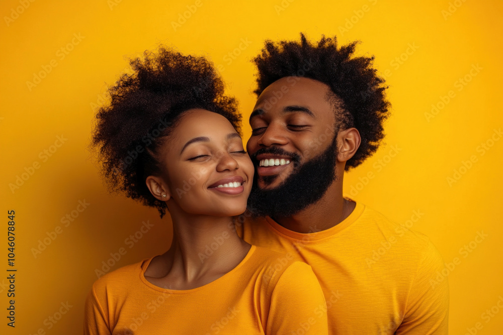 Man and woman smiling and hugging in a warm embrace, standing in a sunlit park surrounded by colorful autumn leaves. Joy and love radiate from their faces. Man and woman smiling and hugging in a warm embrace, standing in a sunlit park surrounded by colorful autumn leaves. Joy and love radiate from their faces.