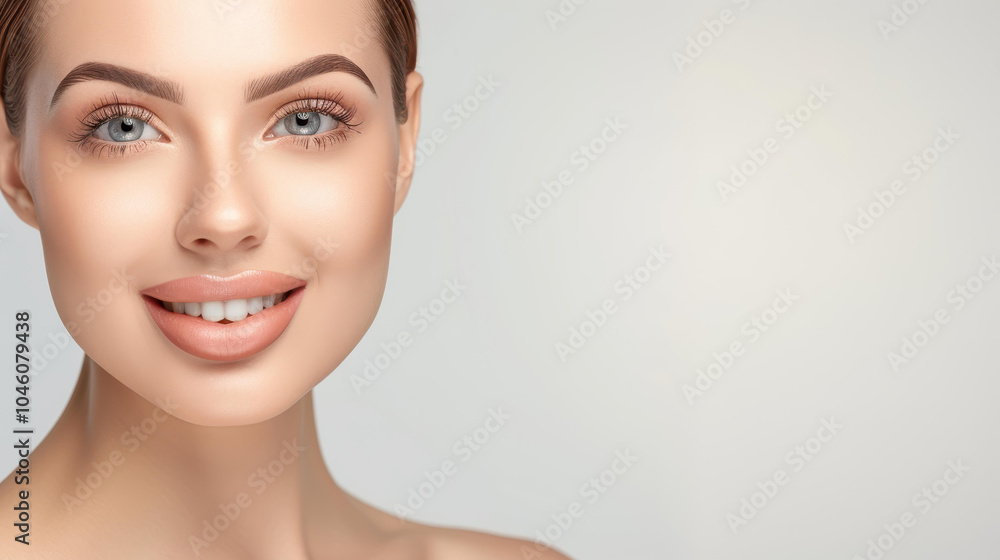 A vibrant closeup of a joyful young woman, her smile radiating warmth and positivity as she gazes directly at the camera. A vibrant closeup of a joyful young woman, her smile radiating warmth and positivity as she gazes directly at the camera.