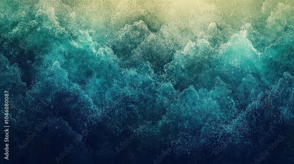 Abstract ocean waves with rich textures and deep hues of blue and green, creating a serene natural atmosphere. Abstract ocean waves with rich textures and deep hues of blue and green, creating a serene natural atmosphere.