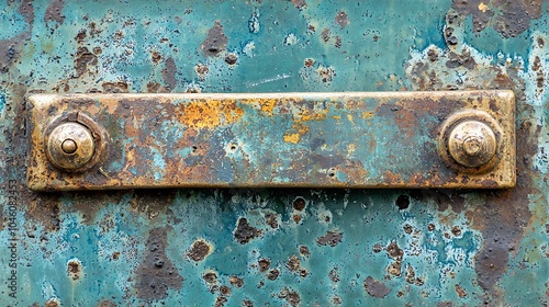 Ultra-close-up of brass library card catalog drawer handle, showing patina and wear patterns