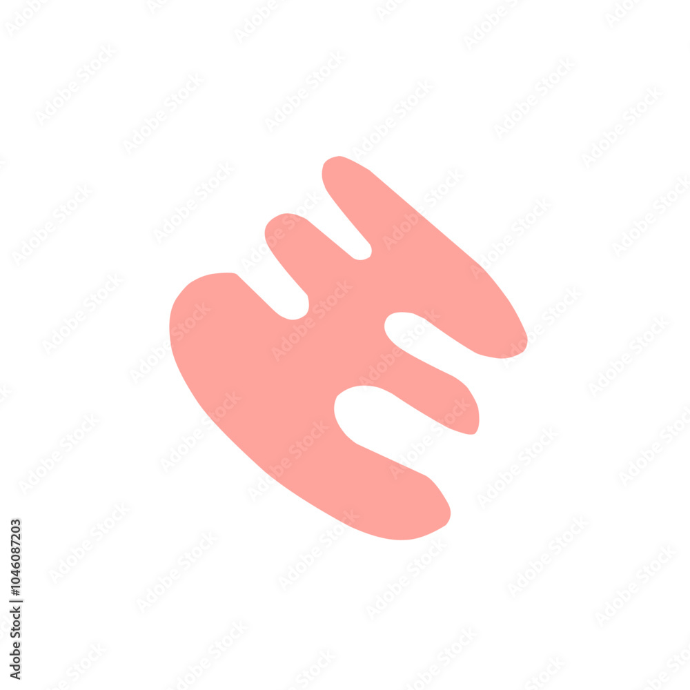 Obraz premium wiggly abstract shape elements