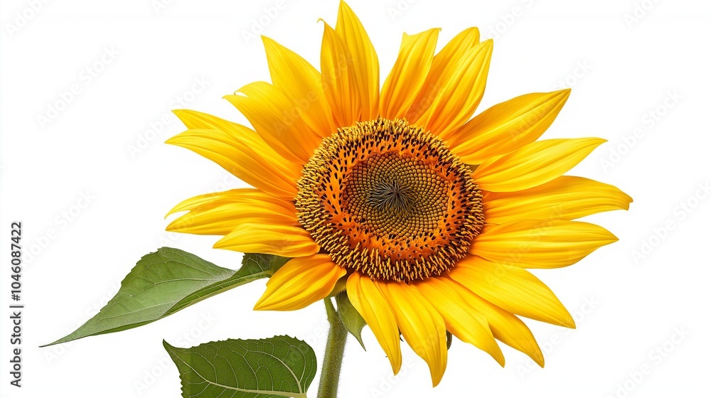 Naklejka premium beautiful yellow sunflower background