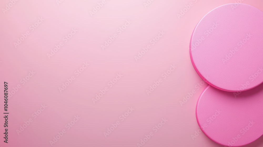 Pink circular shapes on a soft pink background, perfect for modern design and creative projects. Pink circular shapes on a soft pink background, perfect for modern design and creative projects.