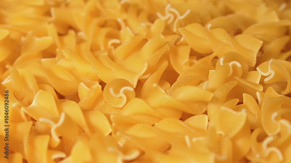 Uncooked Fusilli Pasta Rotating. Fat and Unhealthy Food. Dry Spiral Macaroni. Italian Culture and Cuisine. Raw Golden Pasta Uncooked Fusilli Pasta Rotating. Fat and Unhealthy Food. Dry Spiral Macaroni. Italian Culture and Cuisine. Raw Golden Pasta