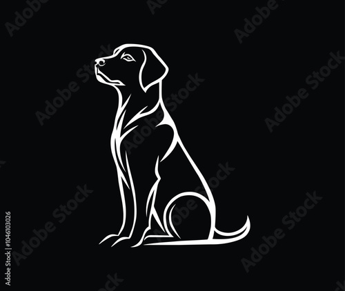 Labrador retriever - vector illustration
