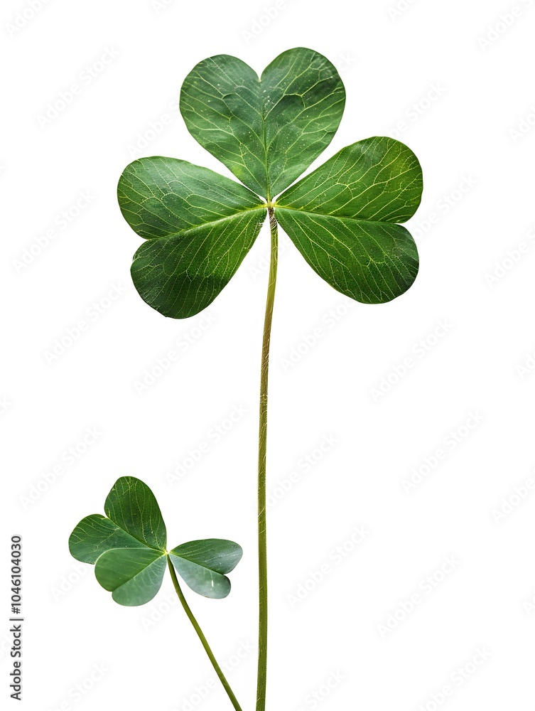 Green clover leaf isolated on white background Green clover leaf isolated on white background