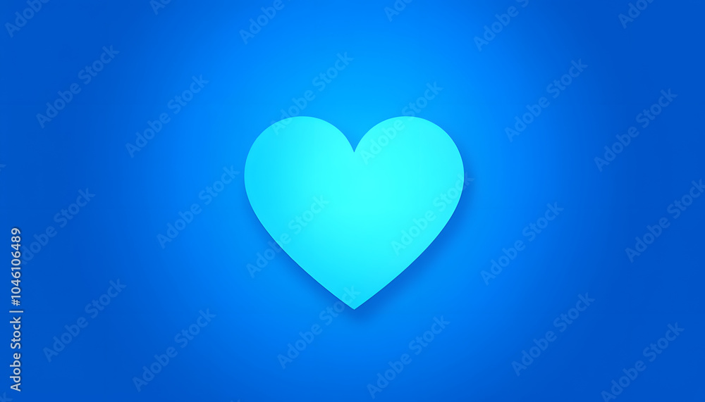 blue gradient heart love background isolated with white highlights, png blue gradient heart love background isolated with white highlights, png