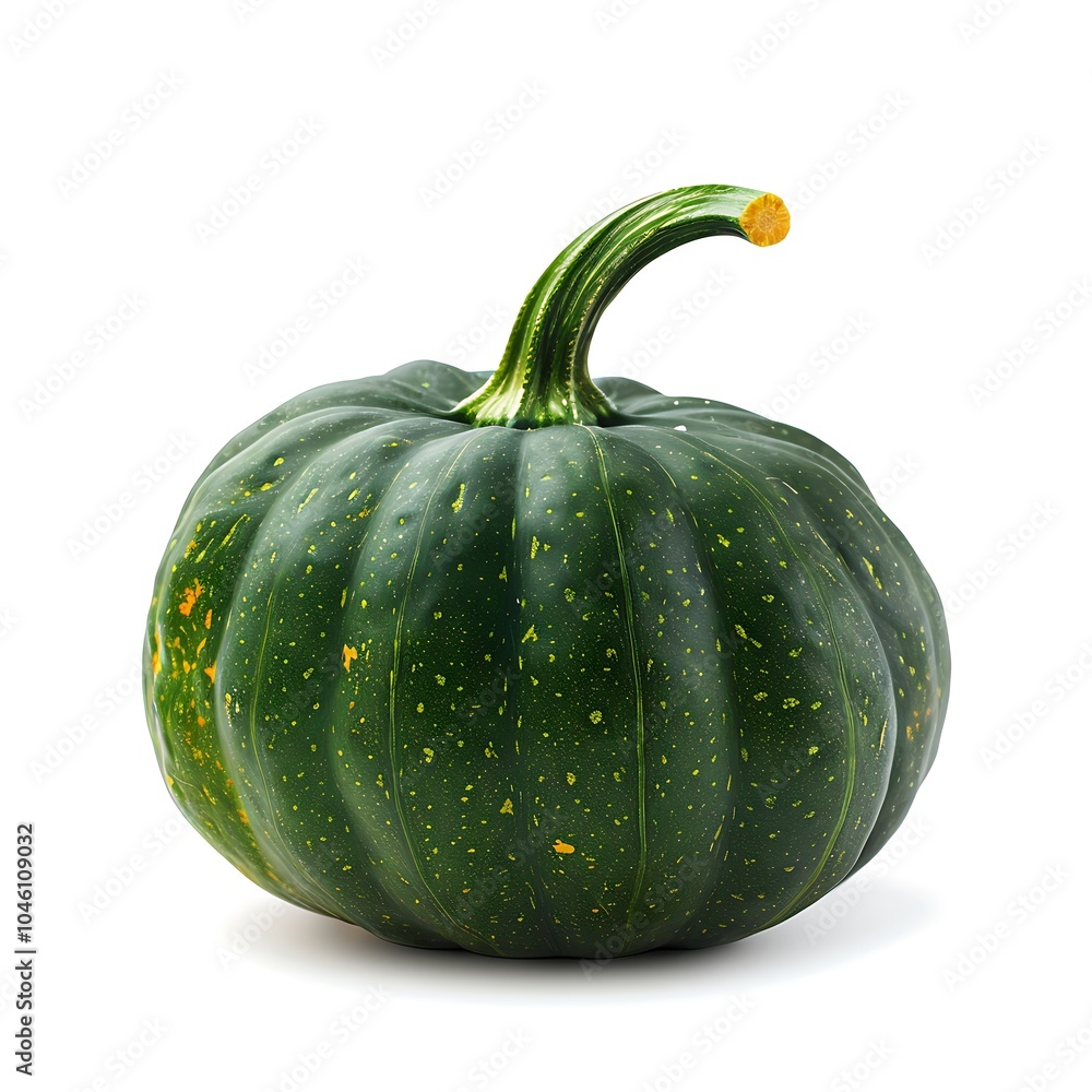 Green pumpkin isolated on white background Green pumpkin isolated on white background