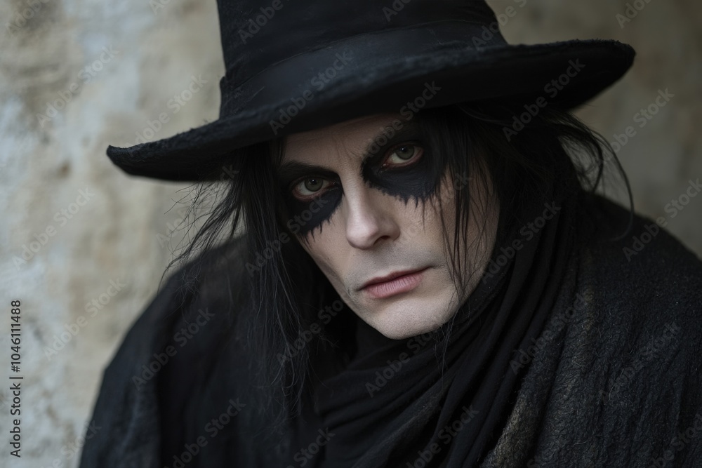 Mysterious Man with Dark Makeup Mysterious Man with Dark Makeup
