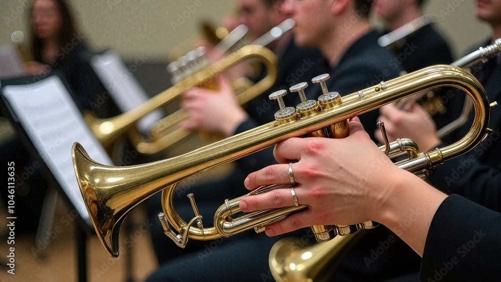 Obraz premium Orchestra Trumpet Performance