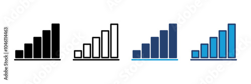 Growing graph Icon. Chart icon. diagram icon Free Download Growing graph Icon. Chart icon. diagram icon - GFXLoad
