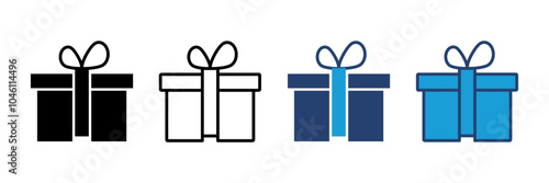 Gift icon vector. gift vector icon. birthday gift