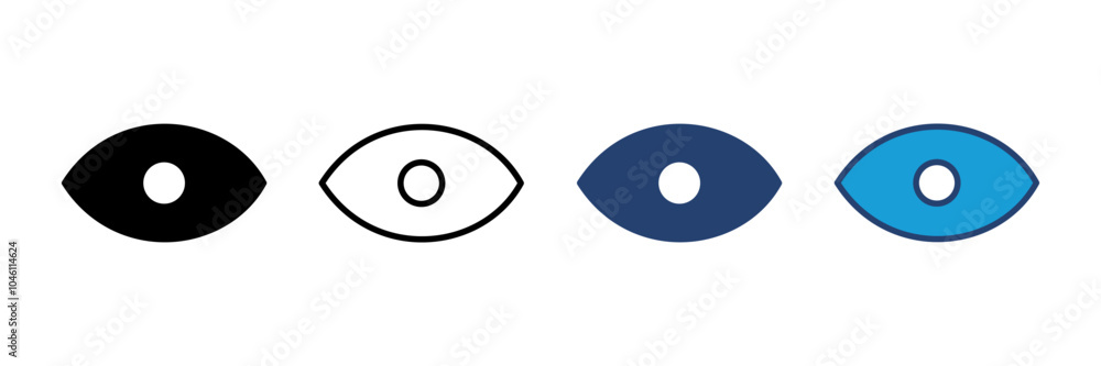 Eye icon vector. Eye vector icon. Look and Vision icon. Eye icon vector. Eye vector icon. Look and Vision icon.