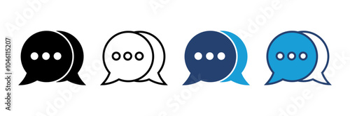 Chat icon vector. speech bubble icon. comment icon vector. message. contact us