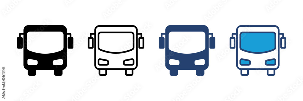 Bus icon vector. bus vector icon