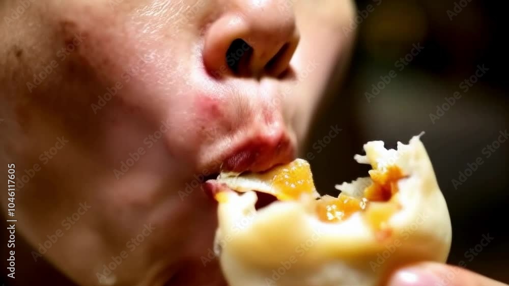 someone who is eating dumplings someone who is eating dumplings
