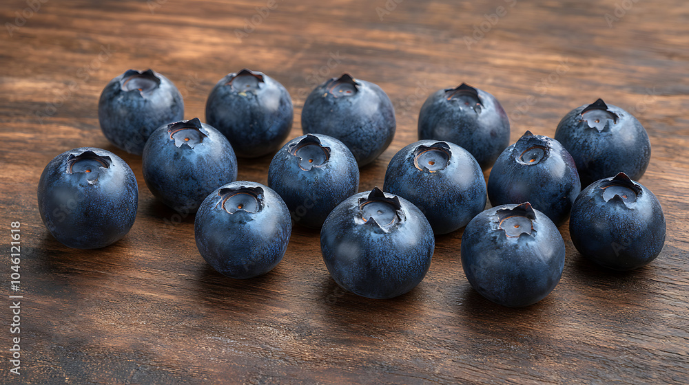 Blueberry collection isolated on a wooden table Blueberry collection isolated on a wooden table