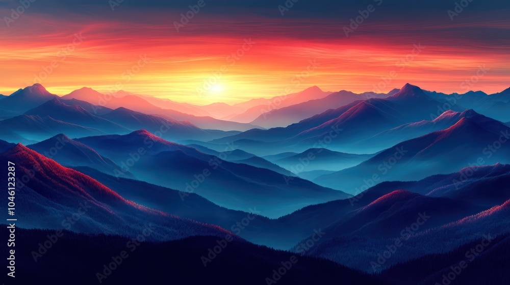 A peaceful PNG scene of a mountain range at sunset, with soft pastel colors in the sky. A peaceful PNG scene of a mountain range at sunset, with soft pastel colors in the sky.