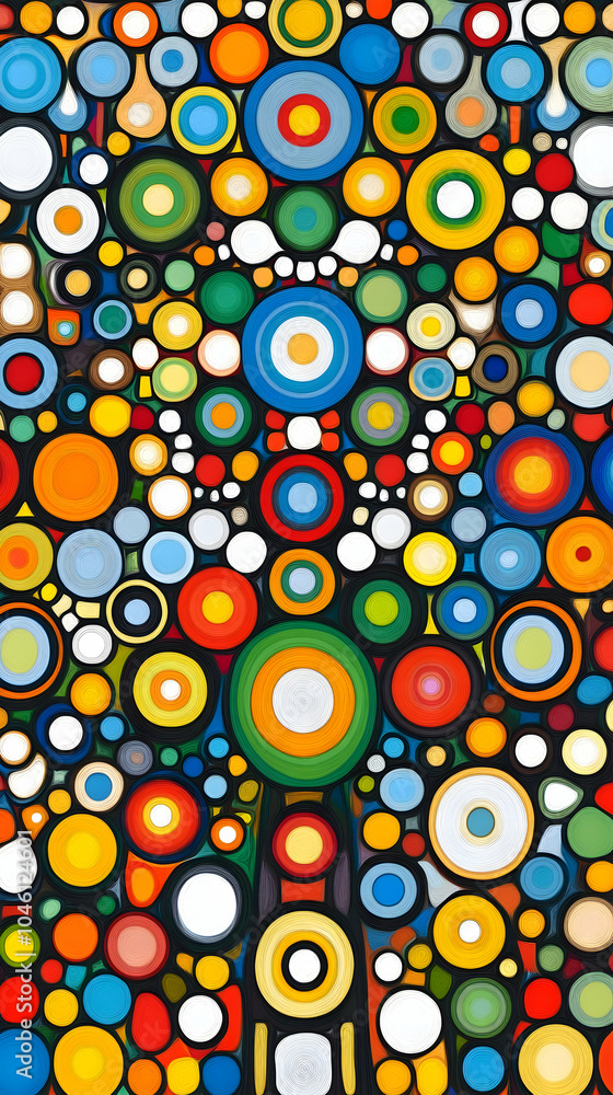 Abstract colorful circles pattern. Abstract colorful circles pattern.