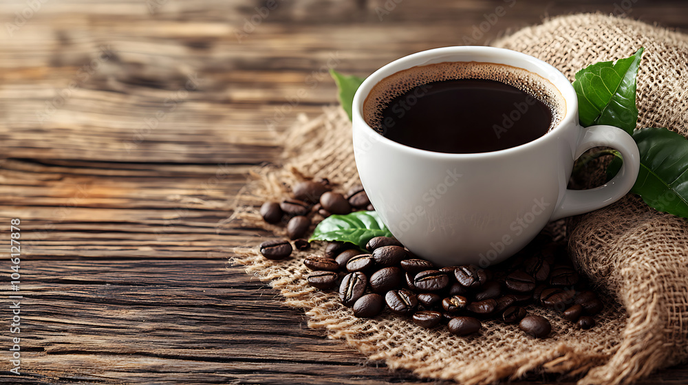 coffee isolated on a wooden table coffee isolated on a wooden table