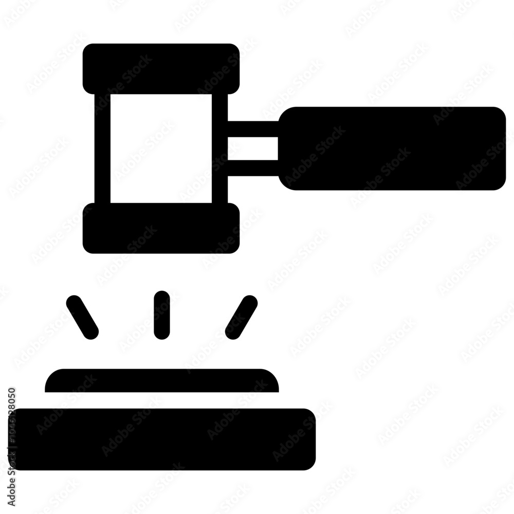 auction icon illustration design with solid auction icon illustration design with solid