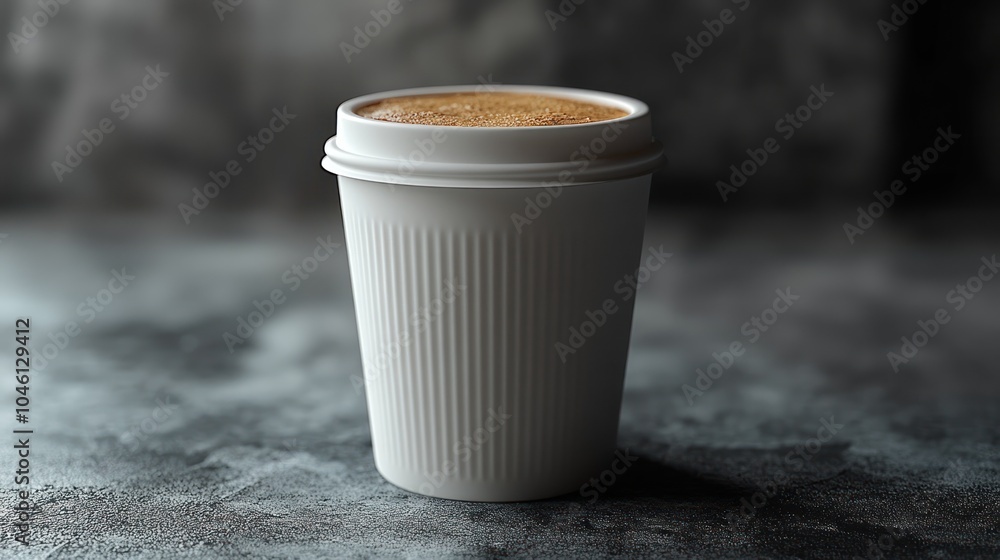 A plain travel mug with a white surface, featuring room for a logo design.