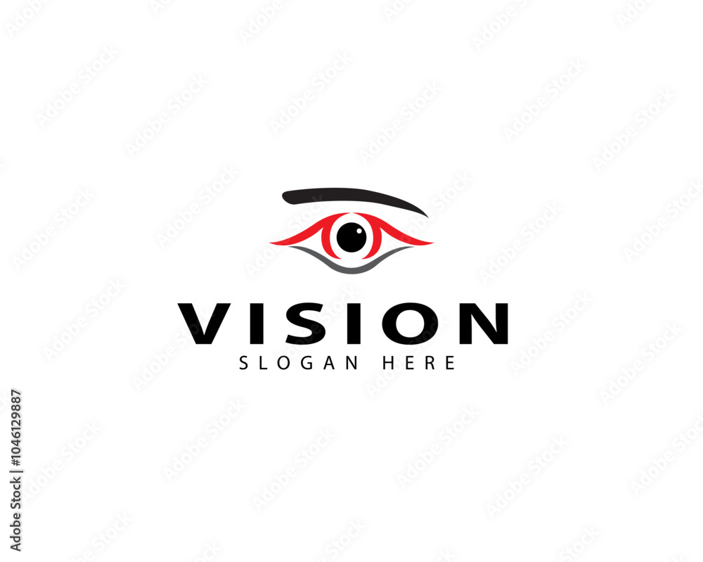 Naklejka premium Eye tech logo design. Global vision logotype design graphic symbol icon vector.
