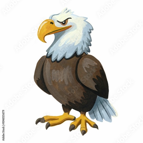 Illustration of a cute eagle photo