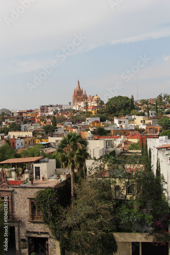 Wallpaper Mural panoramic view of old town and cathedral in San Miguel de Allende, Mexico Torontodigital.ca