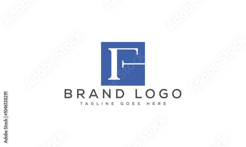 letter F logo design vector template design for brand.