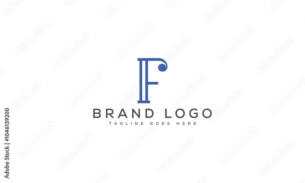 letter F logo design vector template design for brand. letter F logo design vector template design for brand.