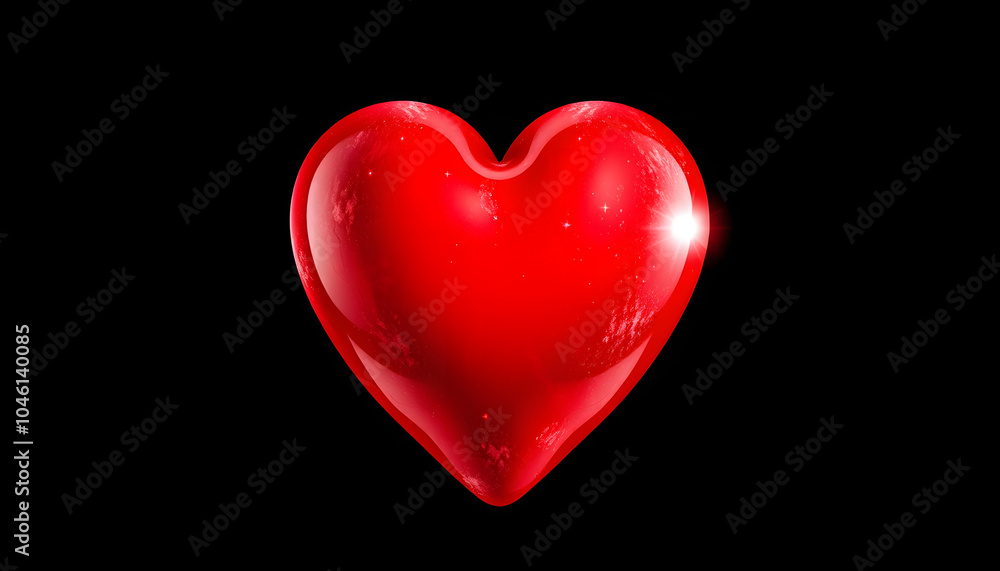 Red Heart isolated with white highlights, png Red Heart isolated with white highlights, png