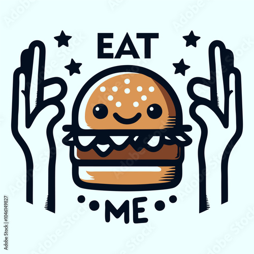 burger icon logo vector