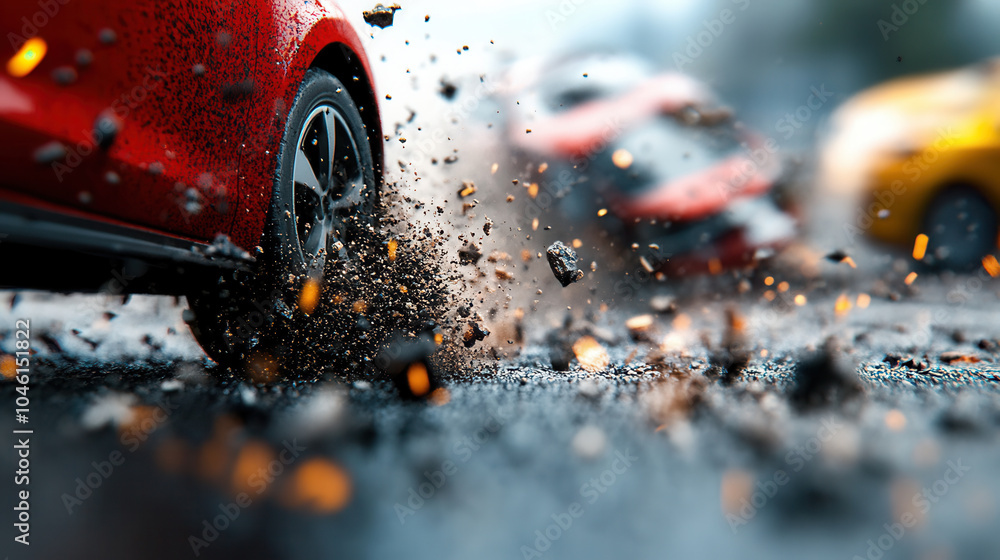 Collide With high speed collision on freeway captures intense moment of cars ...