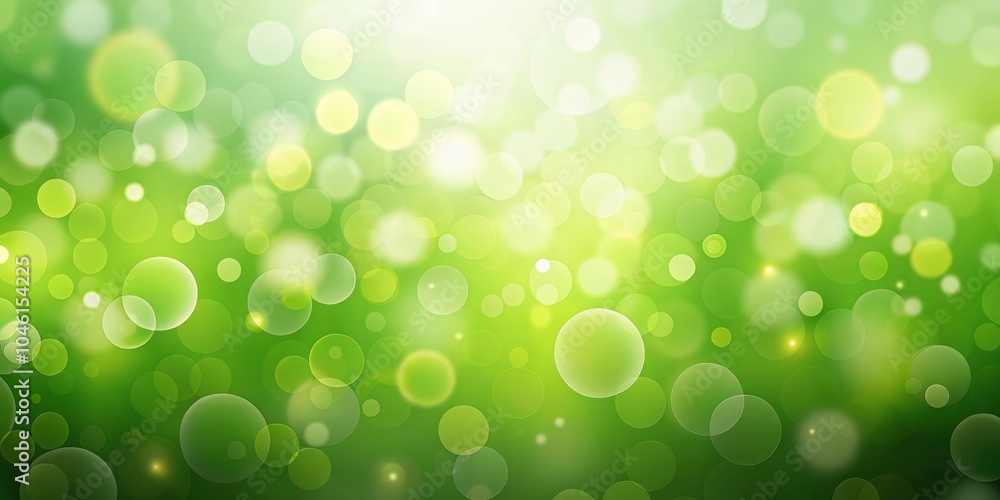 Abstract Green and White Bokeh Background with a Soft, Blurred Effect and Bright Circles of Light Abstract Green and White Bokeh Background with a Soft, Blurred Effect and Bright Circles of Light