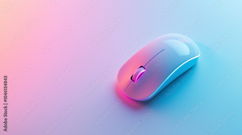 Cyber Monday concept,stylish computer mouse rests on a smooth surface,illuminated with vibrant colors that reflect a modern technological aesthetic during evening light,copy space Cyber Monday concept,stylish computer mouse rests on a smooth surface,illuminated with vibrant colors that reflect a modern technological aesthetic during evening light,copy space