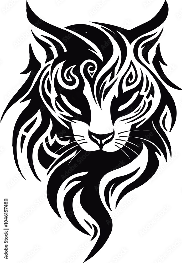 Obraz premium tiger tattoo design