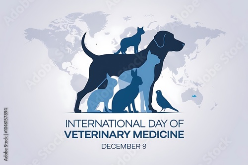 International Day of Veterinary Medicine animal silhouettes celebrating veterinary care worldwide

