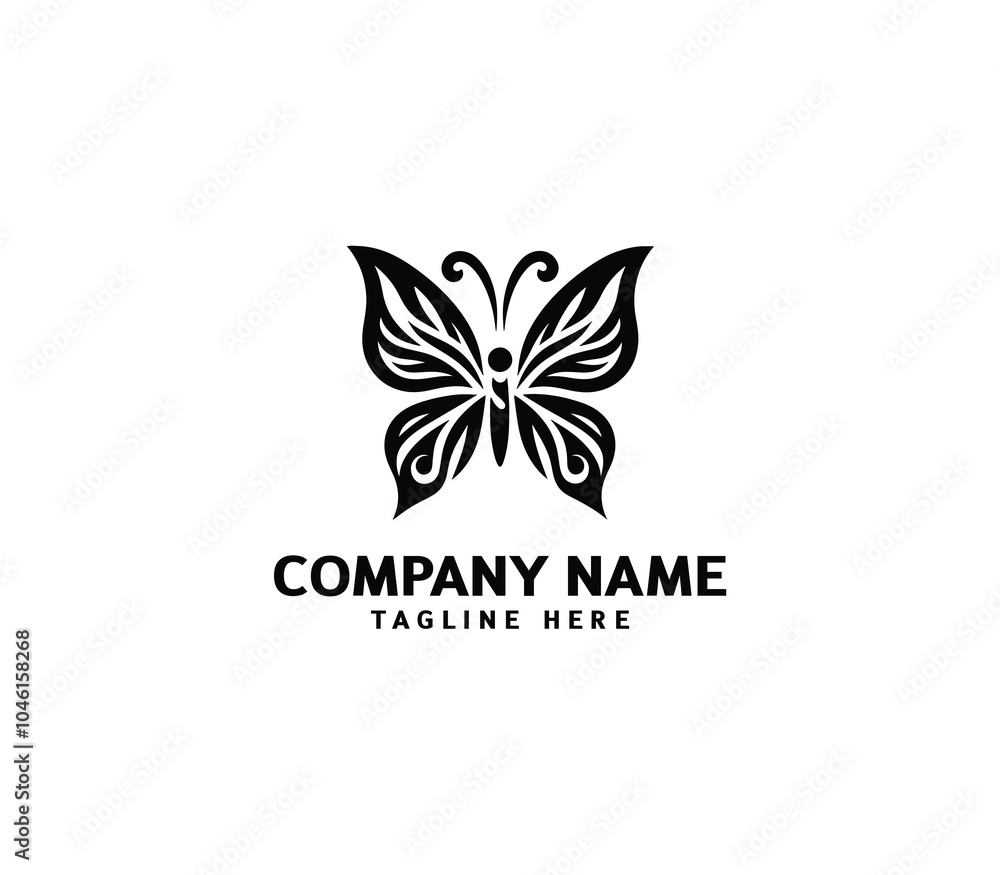 Vector Butterfly logo design. Butterfly symbol signs. creative abstract butterfly logotype design Vector Butterfly logo design. Butterfly symbol signs. creative abstract butterfly logotype design