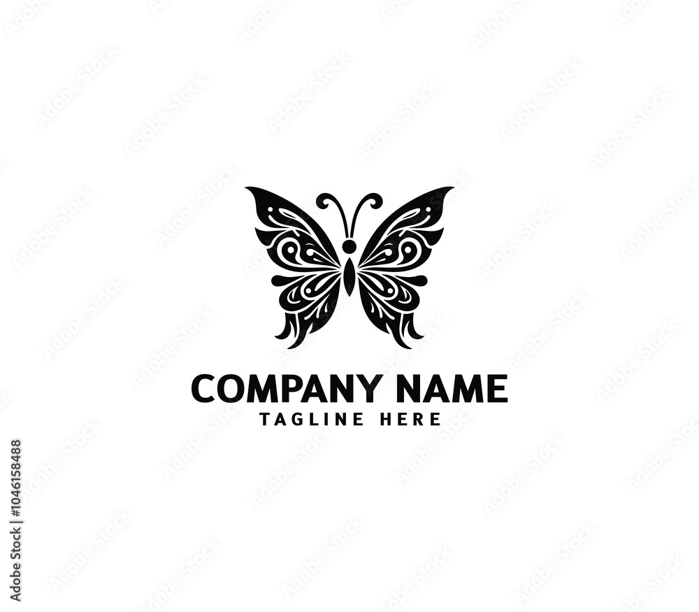 Fototapeta premium Vector Butterfly logo design. Butterfly symbol signs. creative abstract butterfly logotype design