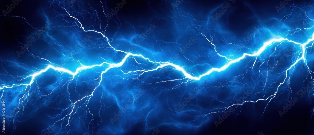 Dynamic electric lightning bolt on a dark background showcasing powerful energy and natural phenomena. Dynamic electric lightning bolt on a dark background showcasing powerful energy and natural phenomena.