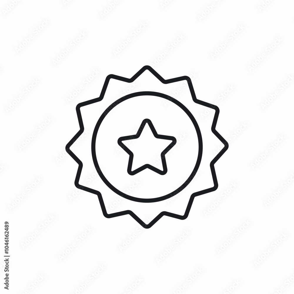 star badge award icon sign vector star badge award icon sign vector