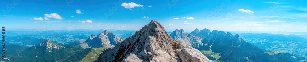Breathtaking View of Mountain Range with Clear Sky Breathtaking View of Mountain Range with Clear Sky